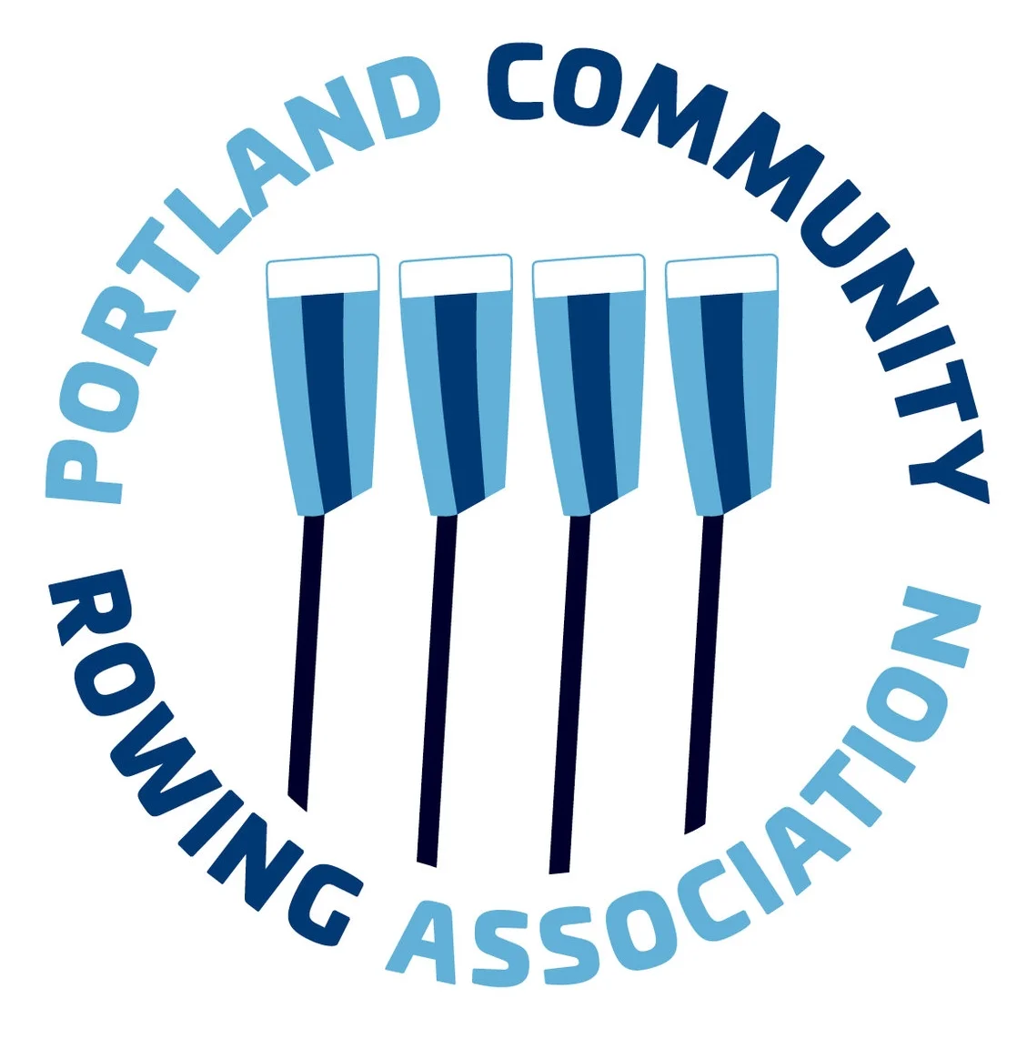 Portland Community Rowing Association logo